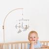 Baby Wooden Bed Bell Bracket Mobile Hanging Rattle Toys Crib Bracket Hanger Baby Crib Mobile Bed Bell Toy Holder Arm Bracket