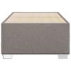 Bed Frame without Mattress Taupe 100x200 cm Fabric