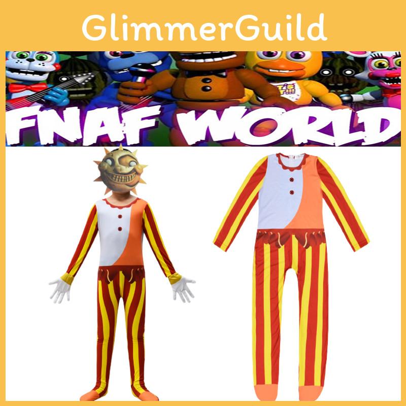 Sundrop Fnaf Cosplay Jumpsuit For Boys And Girls