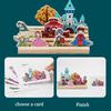 Kids Logical Thinking Game Shape Matching Toys Montessori 3D Puzzle Spa Imagination Training Board Education Toys For Children