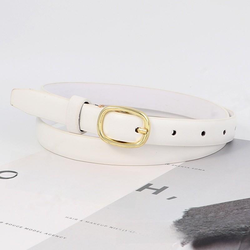 Style Vintage Ladies Jeans Belt Pu Material With Metal Pin Buckle For Daily Use