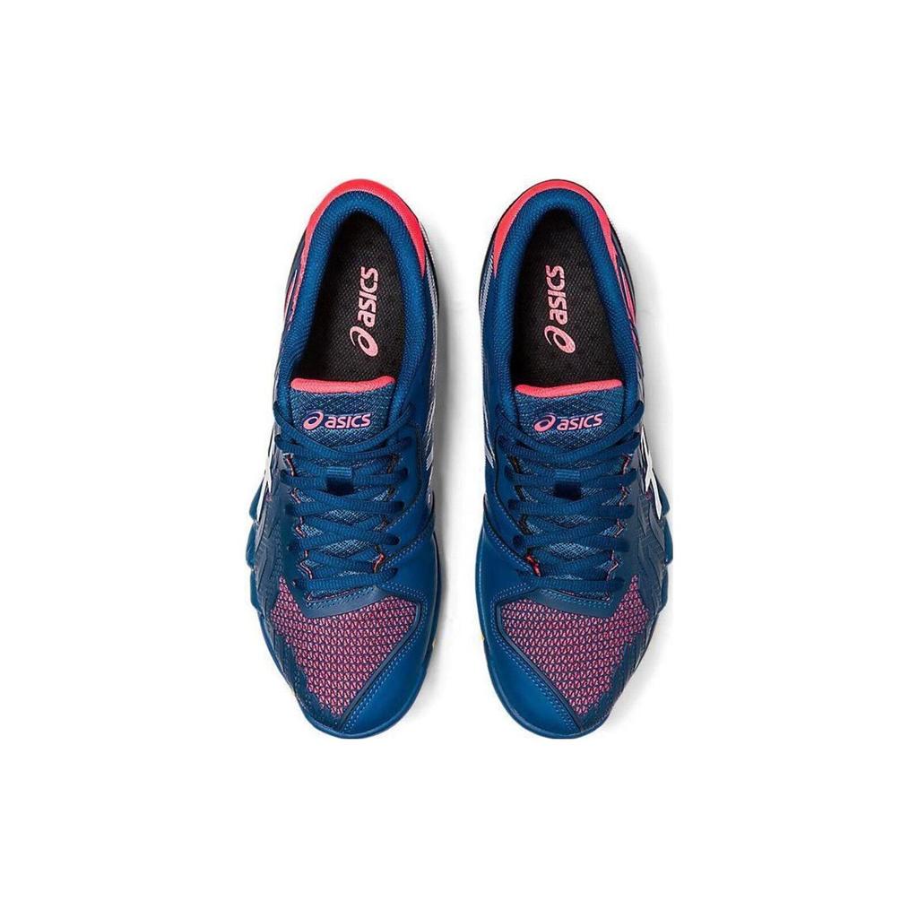 Asics Attack Bladelyte 4 Mako Blau Rot Unisex Sneakers Weiß 1073A001-406
