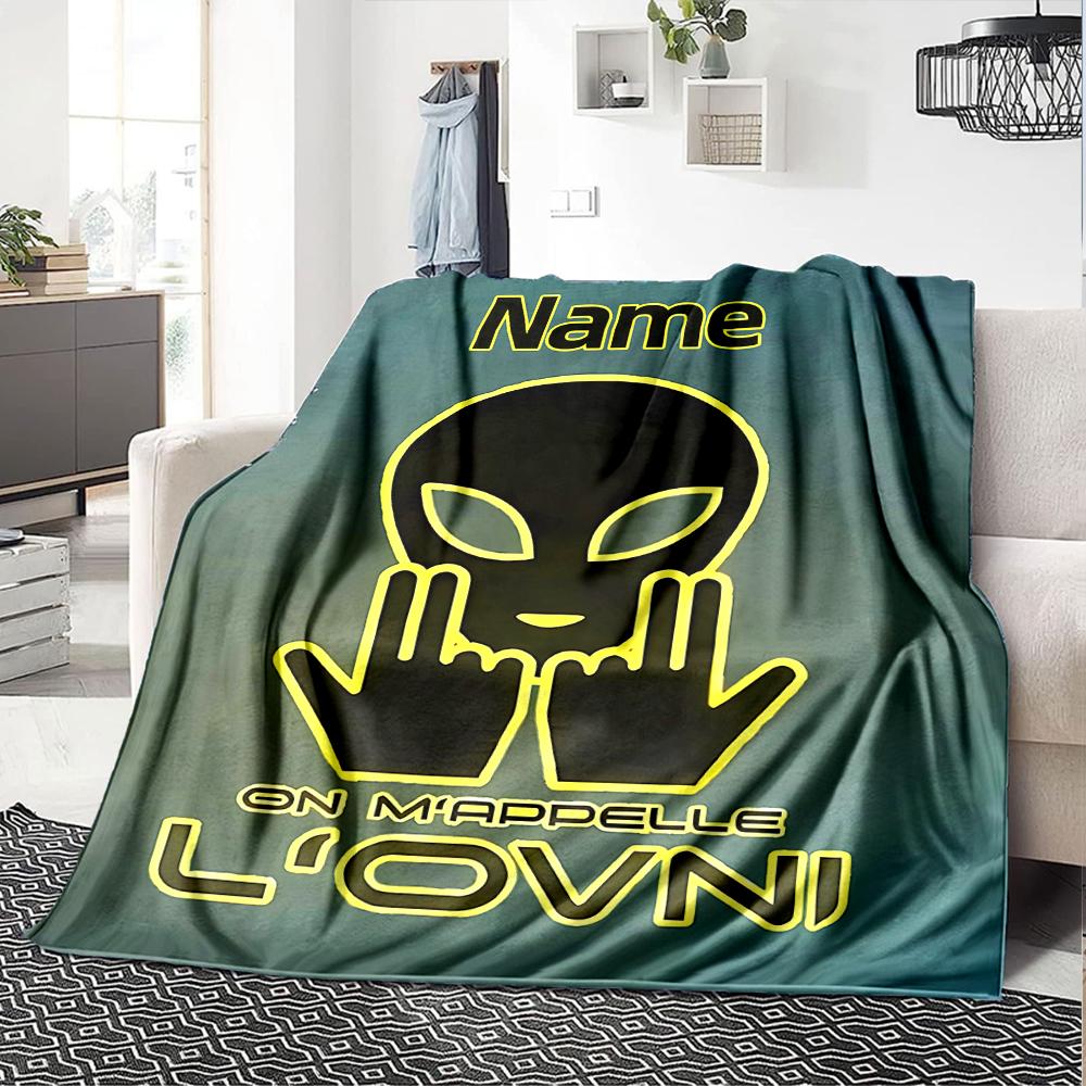 Customiz Name Personality Jul rapper Blanket Soft &Warm Sofa Office Bed Travel Lunch Break Blanket, Gift Suitable All Seasons