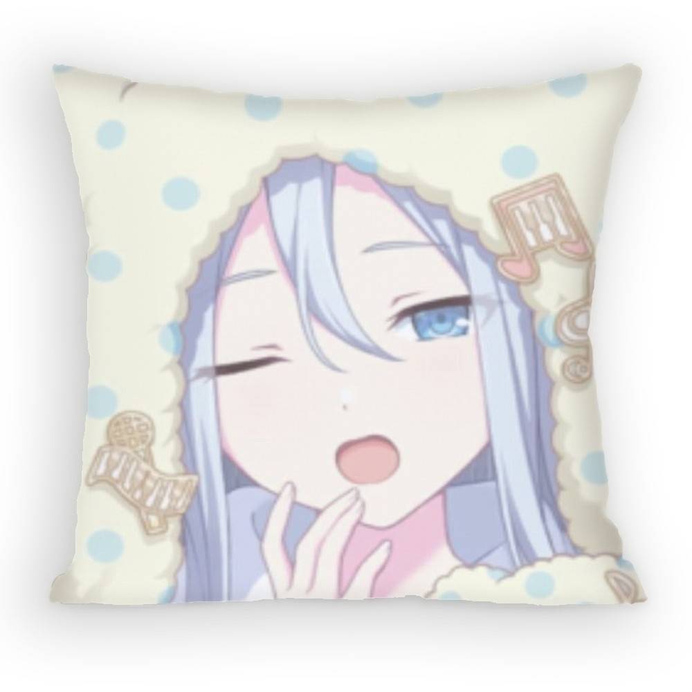 Project Sekai Yoisaki Kanade World Pillow Case Anti-Dustmite Pillowcase Invisible Zipper Silky Short Plush Sofa Cushion Cover