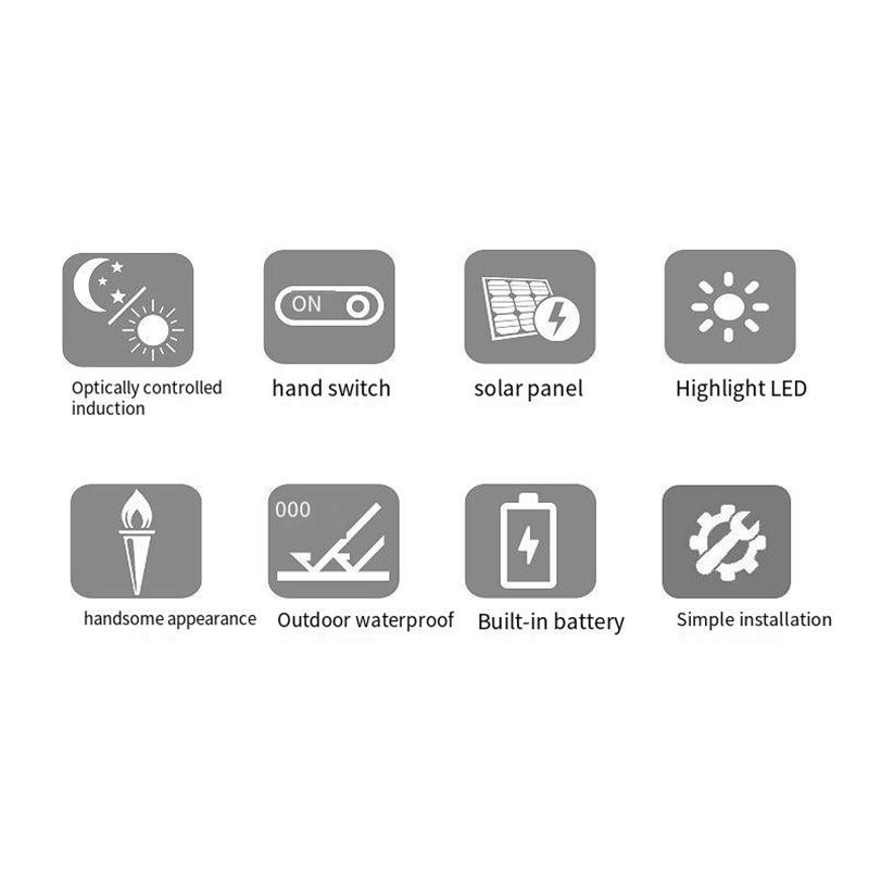 Led Solar Wall Lamp Waterproof Solar Light Up And Down Luminous Lighting For Outdoor Garden Fence Stairs Decoration Solar Lamp