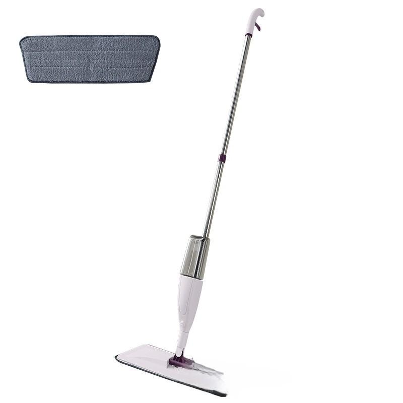 Waterproof Spray Mop With Telescopic Handle And Microfiber Pads For Hard Floor Maintenance