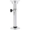 19.3‑28.3in Table Pedestal Kit Adjustable Silver Pillar with Mount Base Parts Universal for Caravan Motorhome Yacht