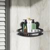 Corner Suction Storage Rack Wall Mounted Shower Holder Strong Suction Bathroom Wall Floating Shelves Draining Wall Mounted