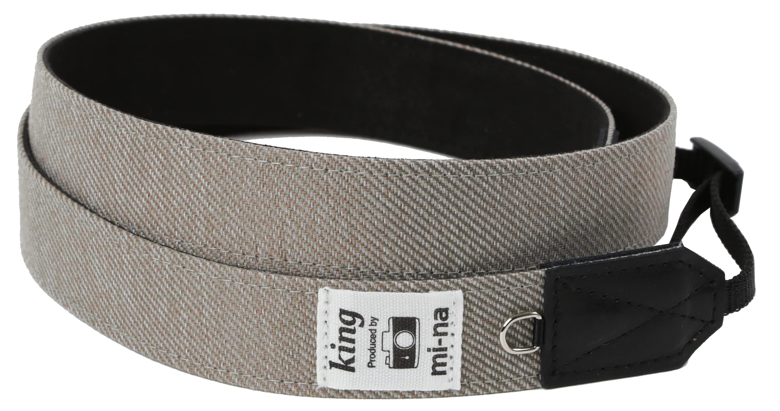 

KING Camera Beige Made in Stylish [KING] [mi-na Collaboration] Strap, 2.5cm Wide, Denim, Water-Repellent, Japan,