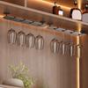 Space Aluminum Upside Down Wine Glass Holder Punch-free Inverted Goblets Rack Wine Glass Rack  Bar