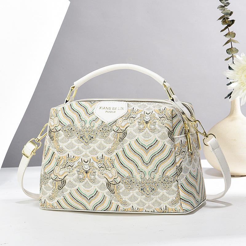 New fashion new style trendy handbag women s bag shoulder messenger bag temperament mother texture бежевый
