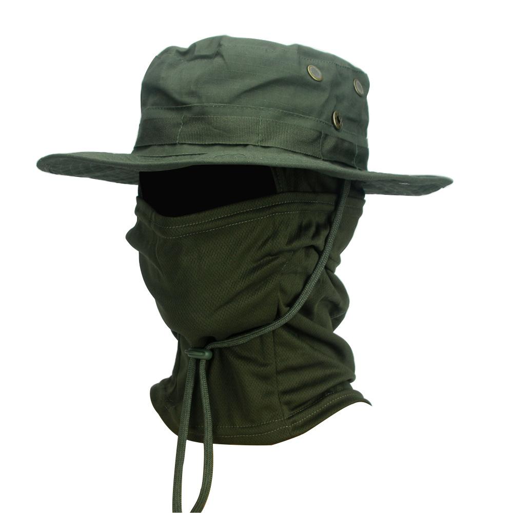 2-In-1 Sun Hat With Neck Face Gaiter, Uv Protection Boonie Hat For Outdoor Fishing Hiking