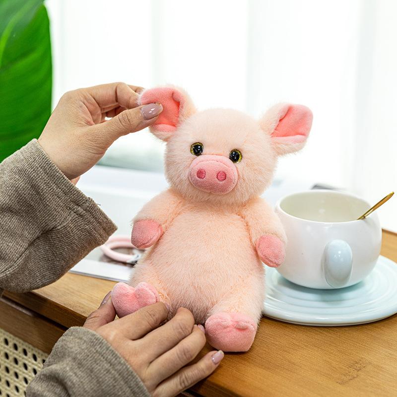 15/22Cm Kawaii Plush Toys Cute Piggy Simulation Animal Plush Stuffed Toy Doll Soft Animal Piggy Doll Bag Pendants Children Gifts