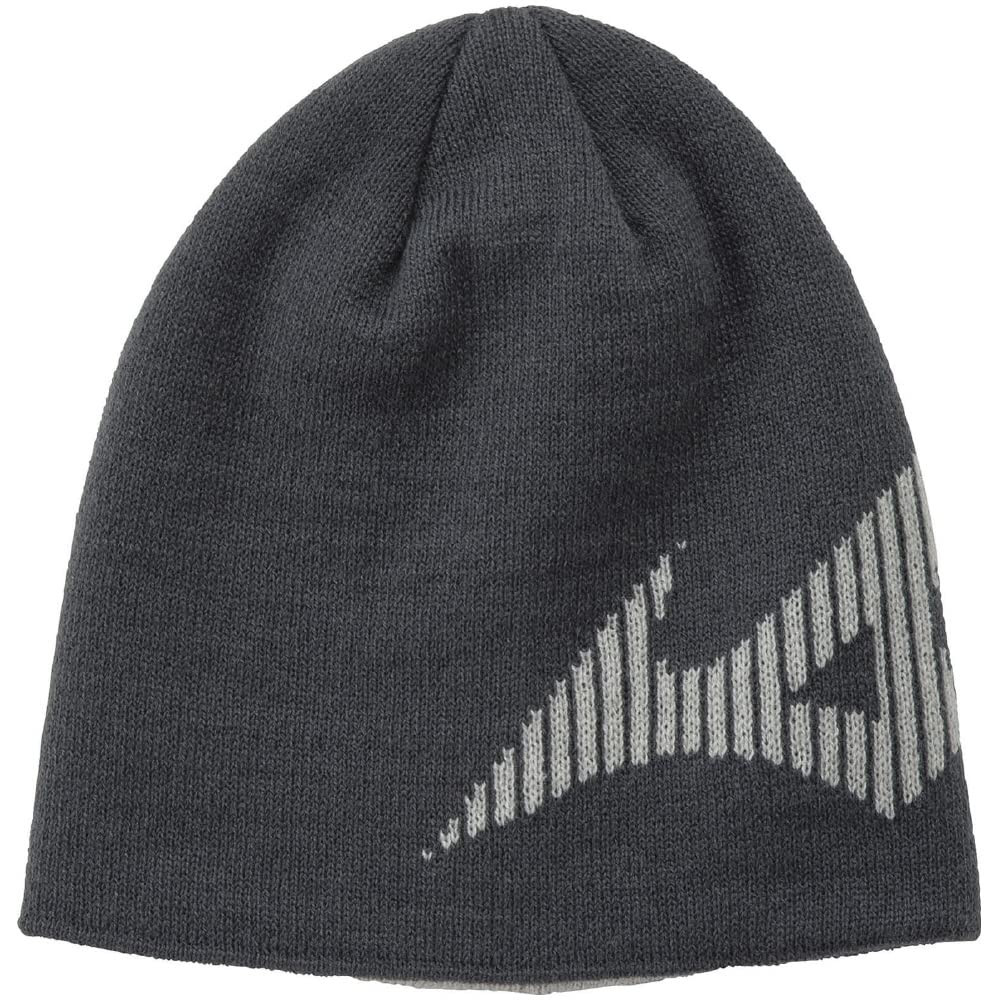 Mizuno Breath Thermo Training Wear Knit and Junior Free Size Cap, Moisture-Wicking Heat-Generating Hat, 32JW2503, Kids' Charcoal,