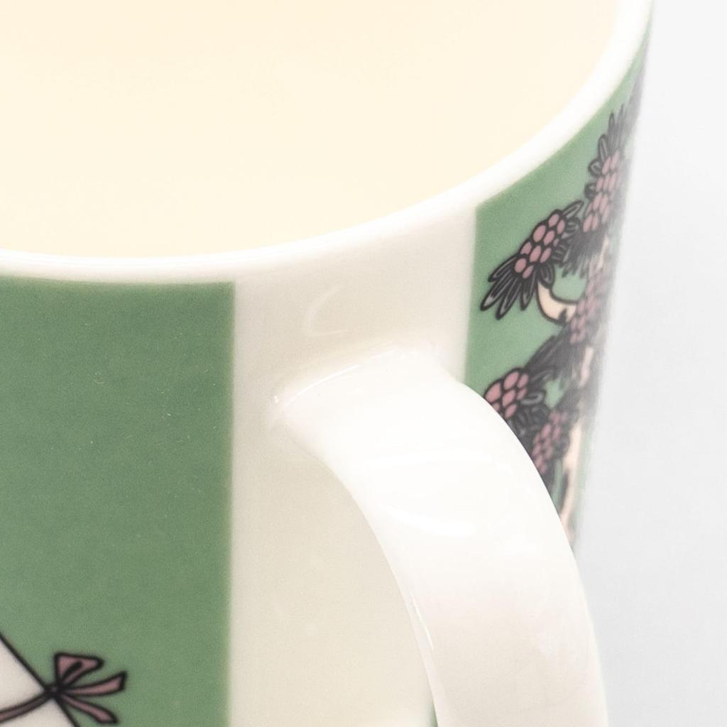 Moomin Arabia Classic Loving Care 280ml Capacity [Official Import] Mug, Green, Approx.