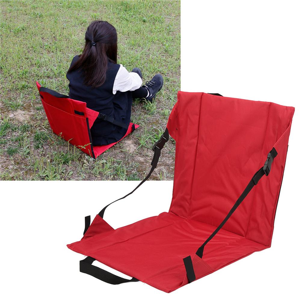 Stadium Folding Seats Cushion Outdoor Portable Seats Cushion Beach Chair Cushion with Back Support