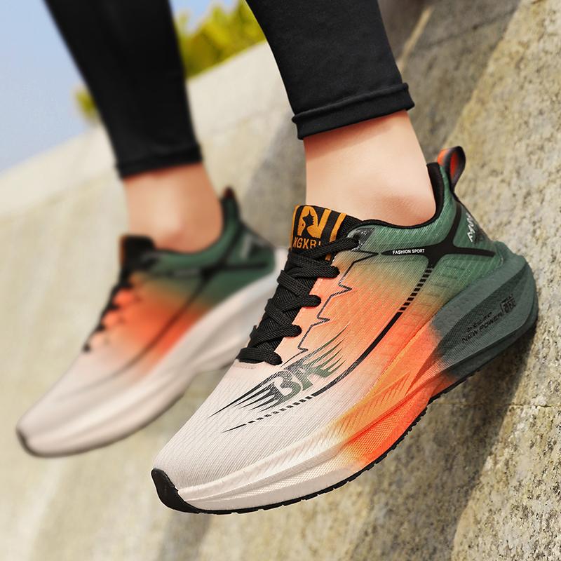 

Men s Shoes Breathable All-match Mesh Shoes Sports Carbon plateShoes Men s All-match Wear-resistant Running Shoes for Men 39