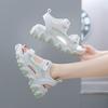 Sports sandals women's summer 2024 new women's fashion wave platform beach shoes muffin student sandals