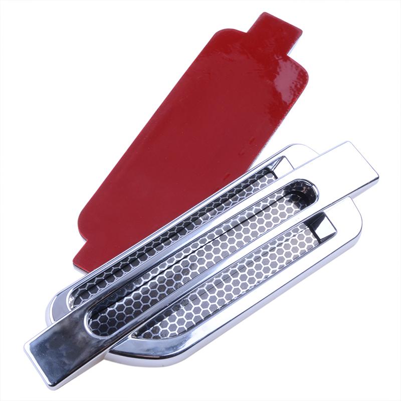 1 pár Auto Polep bočního nasávání vzduchu Větrací otvor blatníku Mřížka Kryt Dekor Nálepka na blatník Boční kryt větracího otvoru Karoserie
