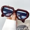 New Trendy Design Irregular Sunglasses for Women Men High Quality Retro Cat-Eye Asymmetric Style UV Protection Glasses for Men