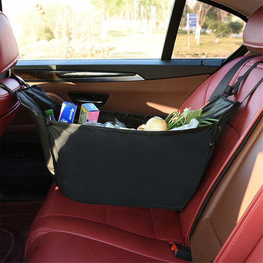 High Capacity Multifunction Car Rear Storage Bag Shopping Basket Car Interior Finish Container