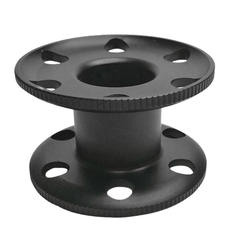 

Scubas Diving Dives Compacts Finger Spool Guide Line Reel Light Weight Aluminum Alloy Water Sports Finger Reel Easy Use чорний