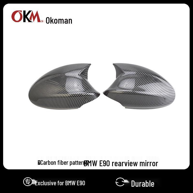 

Compatible BMW 3 Series (2005-2012) Rearview Mirror Modification Cover E90/E91/E92/E87. E90 Early Glossy Black