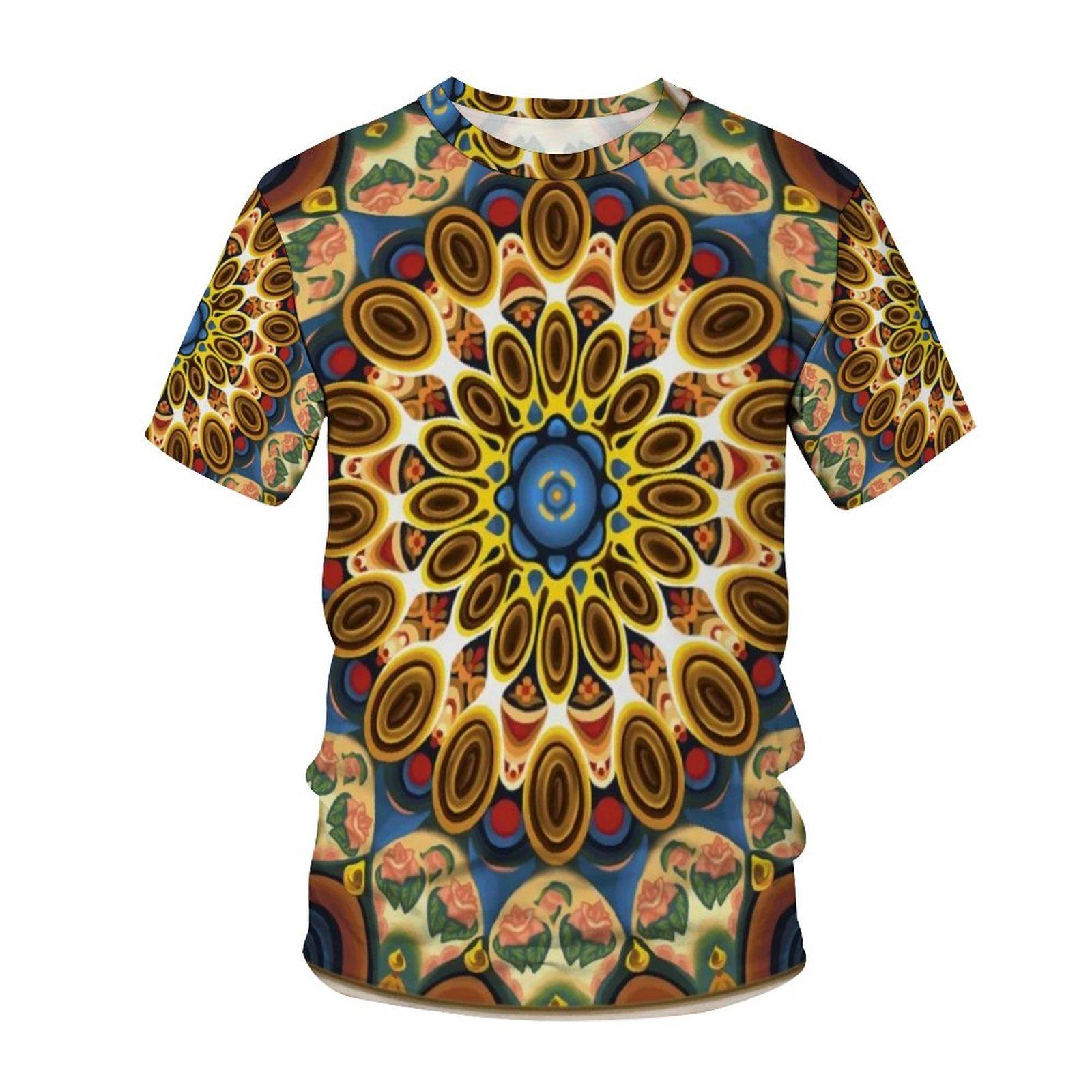 

Летняя популярная женская футболка в стиле барокко с 3D принтом Благородная футболка Уличная мода Повседневный топ с круглым вырезом Большая футболка 6XL