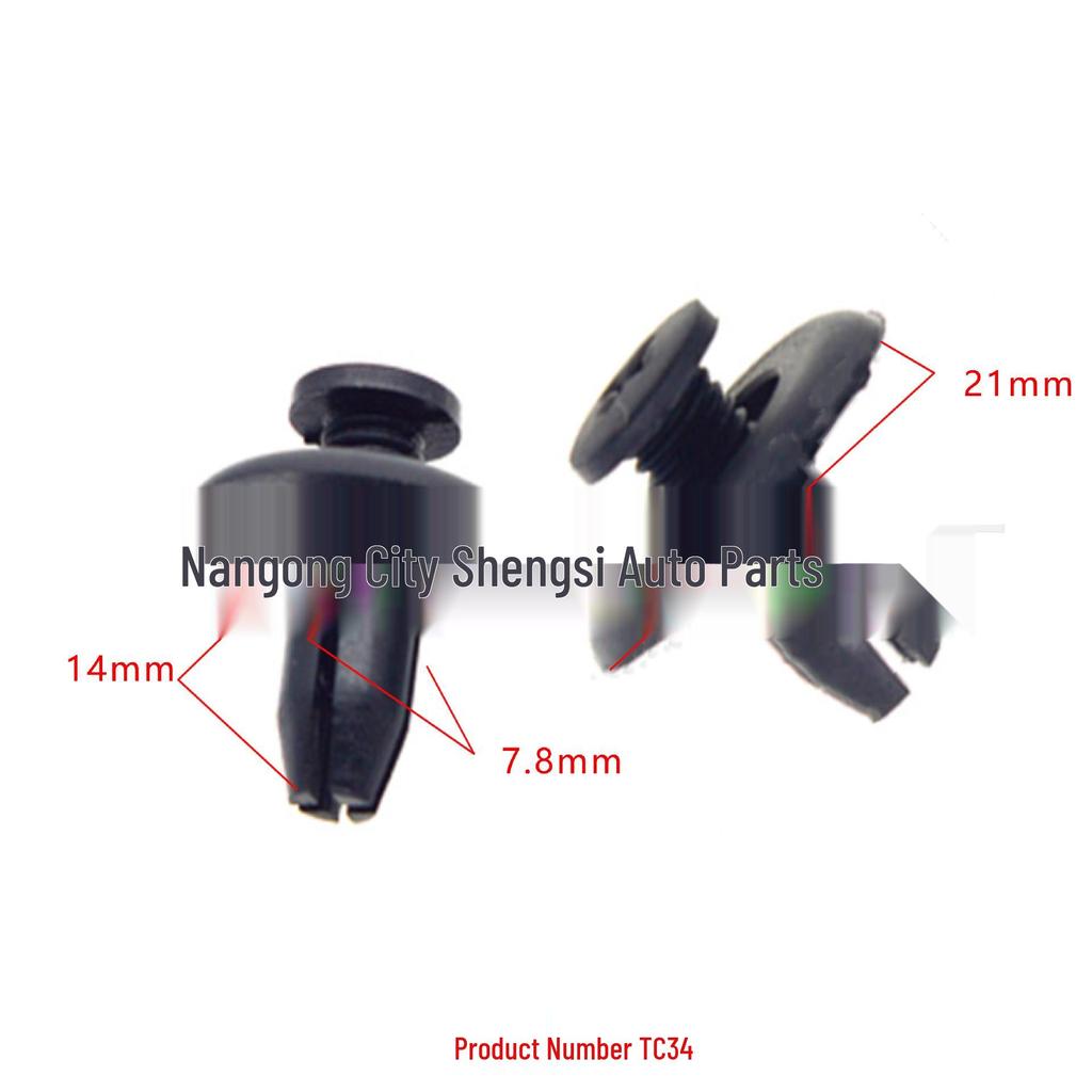 Honda & Toyota Car Fender Liner Clips - Mudguard Accessories & Installation Buckles
