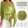 Off Shoulder Poncho Tops Sheer Design Crochet Poncho Stylish Sheer Top  Beach Wear