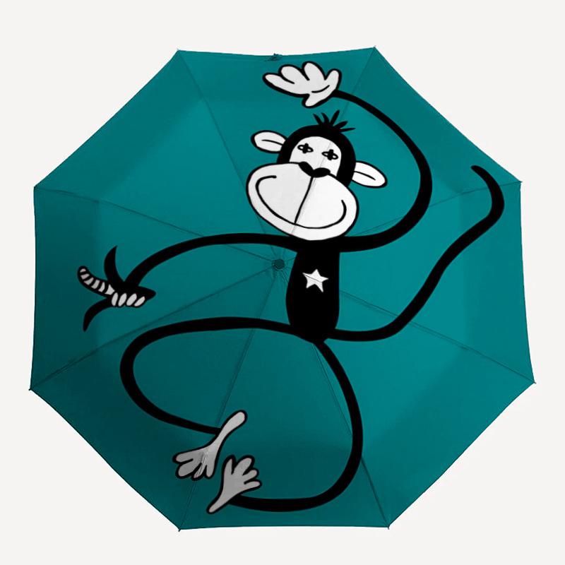 

1pc Monkey TailAutomatic Open/close Umbrella, 8-Rib sturdy structure, Portable Travel Umbrella, Parties, Everyday Usec97