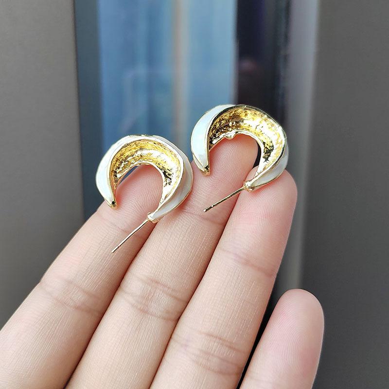 

Модные серьги-капли с эмалевой глазурью и маслом, женские ретро-серьги с медным покрытием 18 карат