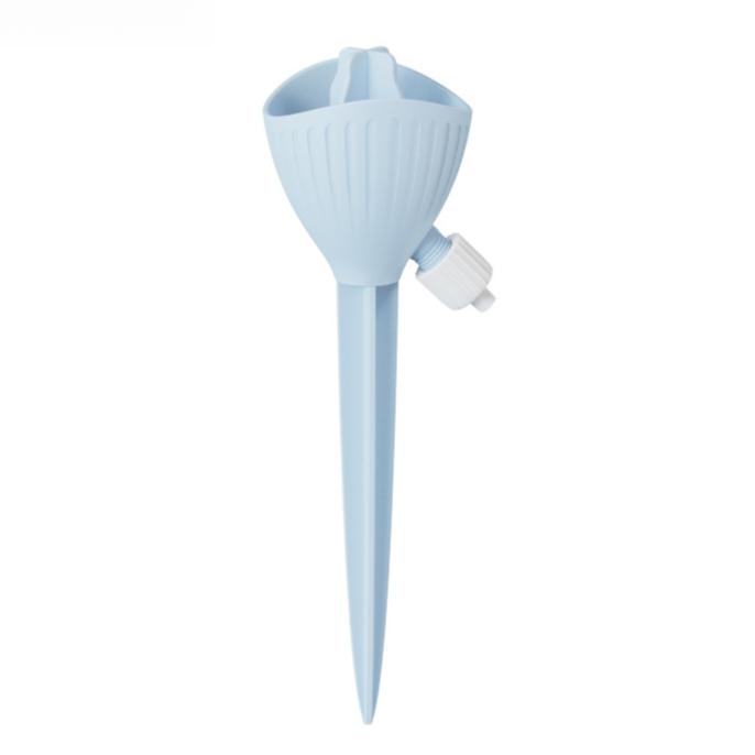 

Автоматическое устройство для самополива с универсальным креплением для бутылок и регулируемой скоростью подачи воды для комнатных растений 1pc синий