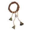 Campanelle a Vento ad Anello di Rattan Decorazione da Parete Anello di Corda di Vite Campanella per Casa Matrimonio