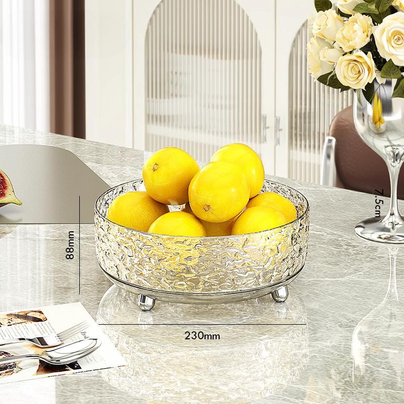 Light Luxury Fruit Tray Home Living Room Coffee Table Fruit Tray Rotating Dried Fruit Tray New High-end Candy Snacks Placement Tray