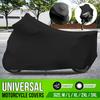 M-3XL Elastic Fabric Motorcycle Scooter Cover Sunshade Anti-UV Motorbike Dust-proof Covers Indoor Outdoor Protection Black