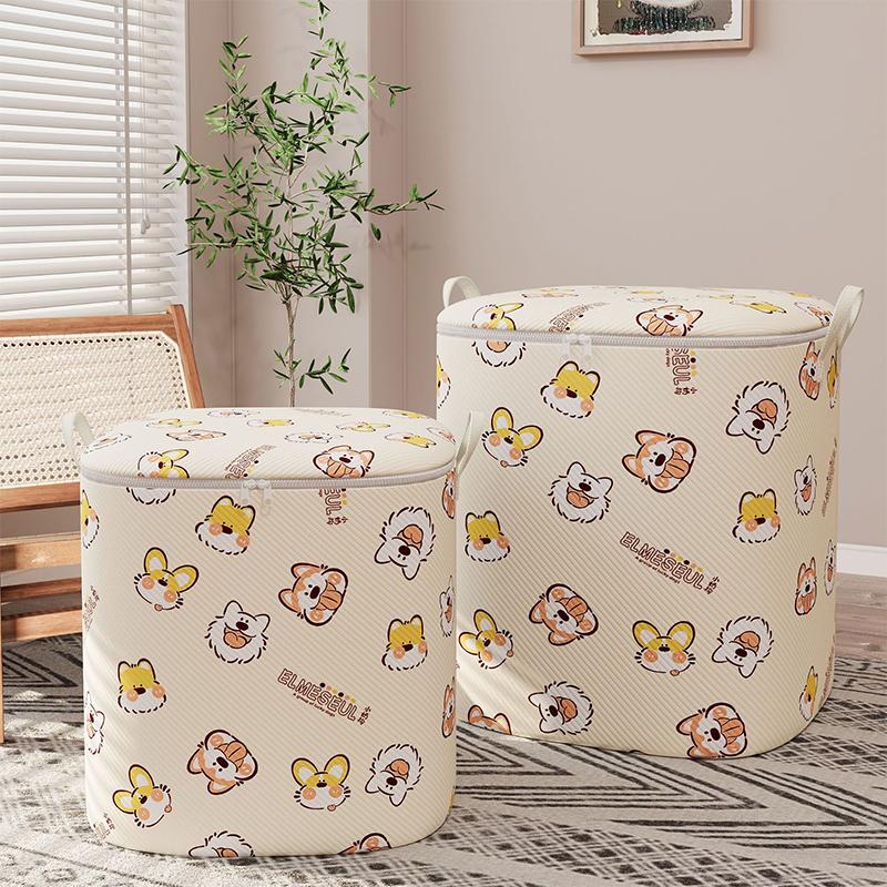 80/100/140 L Clothes Quilt Storage Bag Household Large Capacity Quilt Storage Box Wardrobe Non-Woven Clothing Moving Luggage