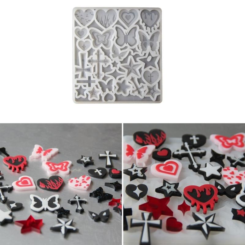 Resin Jewelry Molds,Keychain Resin Molds Butterfly Silicone Mold for Resin Pendants Keychain,Earrings,Jewelry Making
