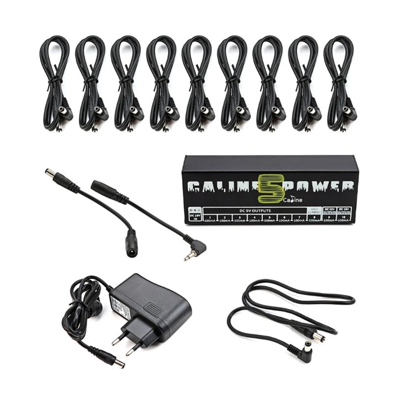 

Guitar Effect Pedal Power Supply with Short Circuit Protections 10 Isolated DCOutput for Effect Pedal Guitar Accessorie 1