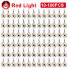 1-100PCS LED Attracting Fish Light Eye Shape Luminous Fish Lamp Lure Deep Drop Colorful Electronic Underwater Squid Fishing Bait