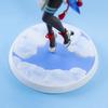 23CM Anime Ganyu Spiele Genshin Impact Actionfigur Uhr Der Mond Shouyue Schwarze Seide Stehend Paimon Modell Spielzeug Sammlerpuppe