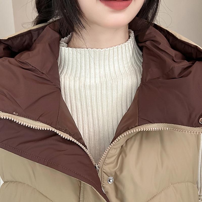 Fashion Winter Sleeveless Vest Woman Warm Outerwears Hooded Casual Thick Women's Jackets