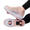 New Running Children Casual Sneaker 4 Wheel Adult Kids Outdoor Sports Dual-Use Walk Roller Skate Shoes Roller For Women