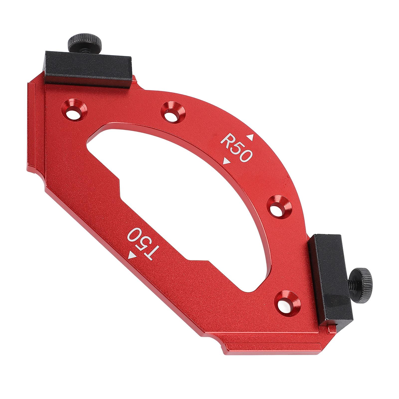 

Шаблон для углового фрезера R50 T50 из алюминиевого сплава, внутренний и внешний круглый угловой радиусный шаблон для деревообработки