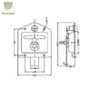 GL-12130 Folding T Handle Latch Lock Waterproof Key Hot Selling Recessed Control for Toolbox Cabinets Vehicles Cheap Price