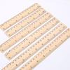 15-30cm Wooden Dual-Sided Ruler for Teaching, Tailoring, and Student Use