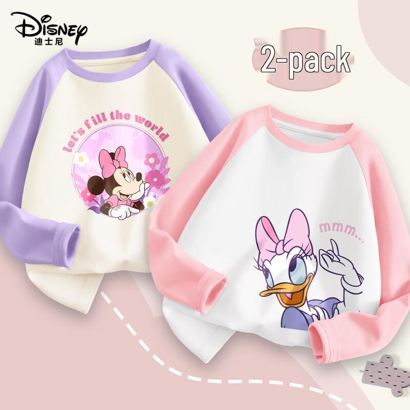 Disney Kids 2-Pack Cotton Long-Sleeve T-Shirt Set 110