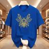 Botanical Bee TShirt Bee Lover Gift Floral Bee Tee Honey Nature Lover Printed Tshirts Unisex Summer Cotton Casual T Shirt