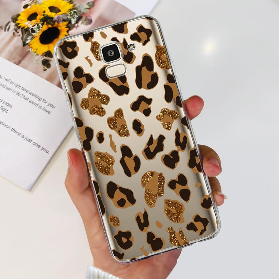 For Samsung Galaxy J6 2018 Case SM-J600F Stylish Painted Cover Clear Silicone Soft TPU Phone Case For Samsung J6 Plus J6+ Bumper