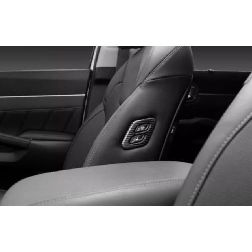 ABS Carbon Seat Memory Button Frame Cover Trim 1pcs For Genesis G70 -